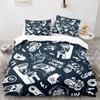 Gamepad Duvet Cover Set Yellow Background with Buttons Boys Playroom Decoration King Size Polyester Quilt Cover with Pillowcases