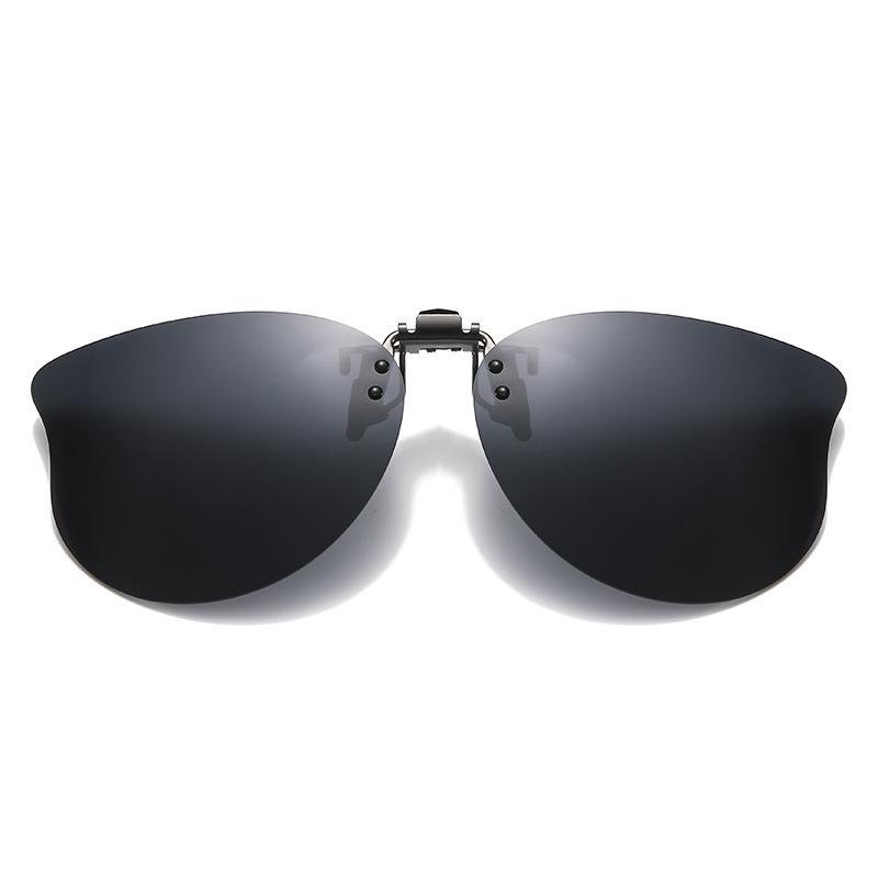 Large frame polarized night color-changing clip, myopia glasses can be used for women driving, and sunglasses clips can be used for men's computers.