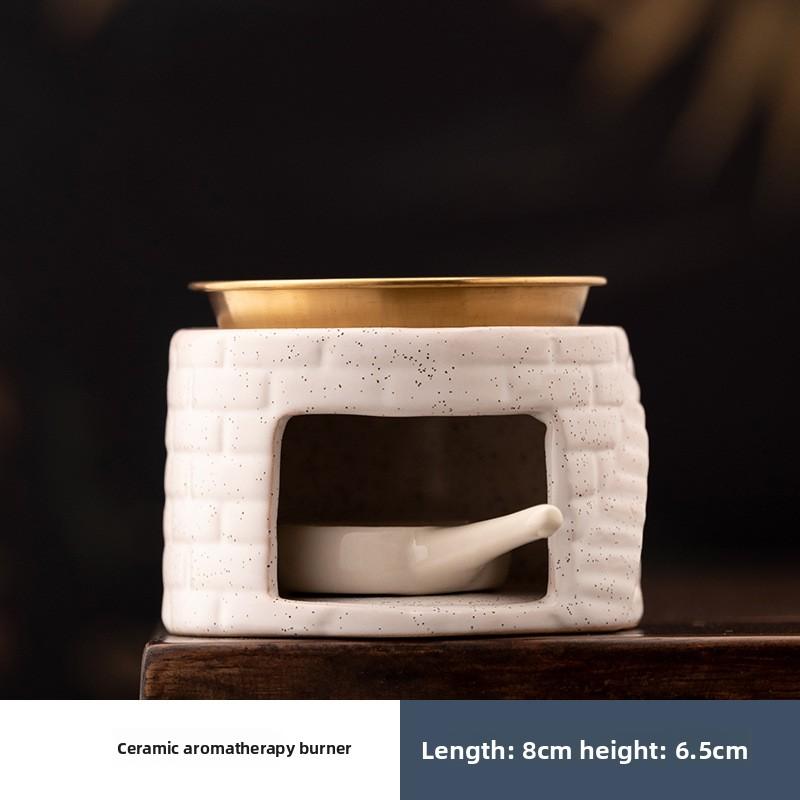 

Modern Ceramic Aroma Diffuser Essential Oil Warmer Candle Coffee Incense Heater for Home Decor Relaxation Minimalist Style Gift