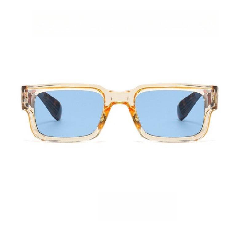 Men Retro Punk Fashion Sunglasses Square Protective Frame UV400 Unisex for Outdoor Adventures & Casual Style Shades Holiday Gift