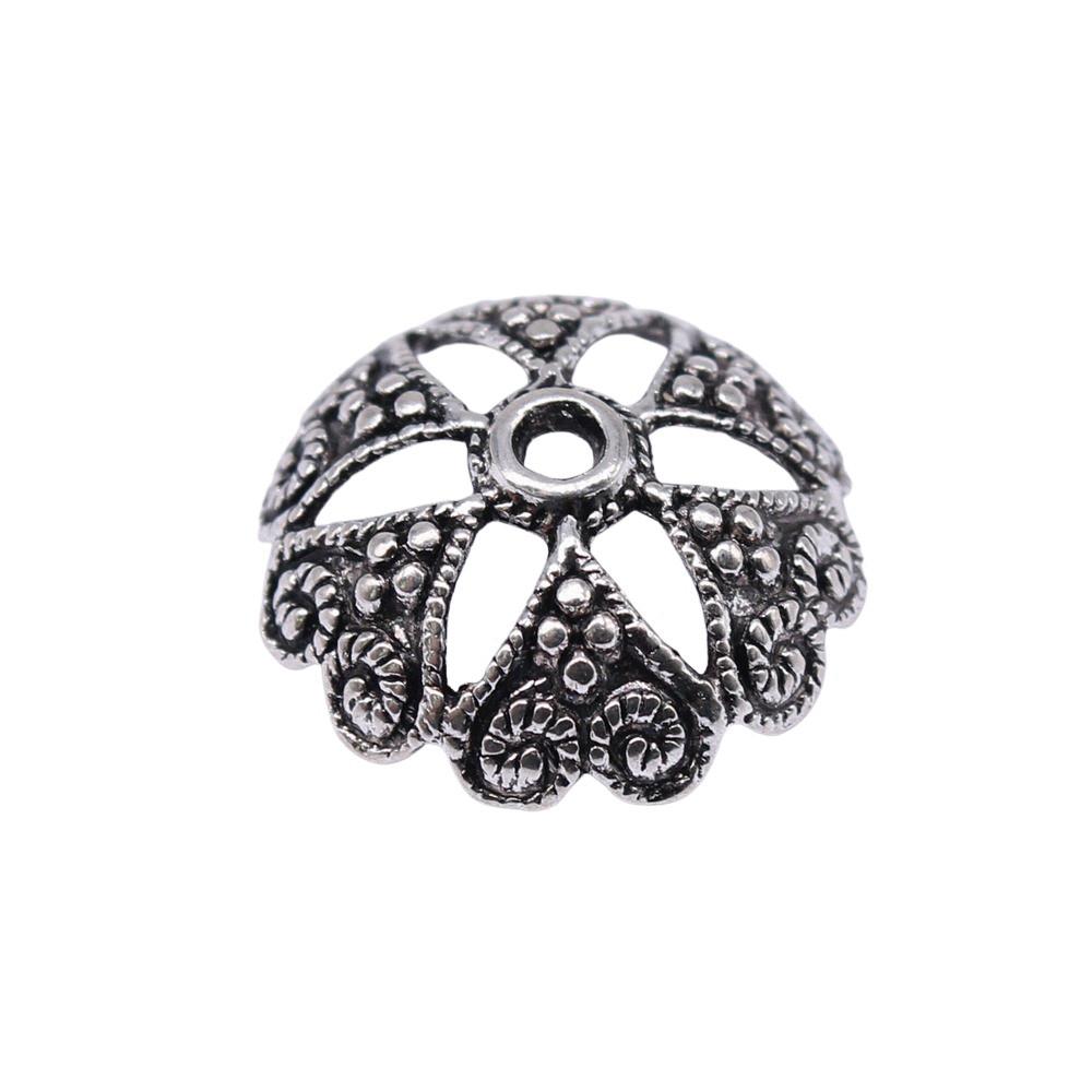Textured Bead Cap Charms Dome Covers For Pearl And Gemscolor Jewelry Findings