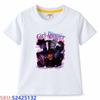 KPop Dämonenjäger Kinder-Cartoon-Print T-Shirt