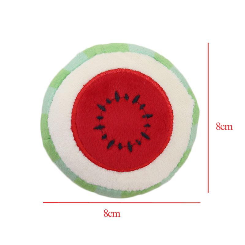2026 Fruit Dog Toys Squeaker Plush Chew Toy for Small Dogs Training Perros Soft Squeeze Sound Cute Banana Watermelon Pet Accessories