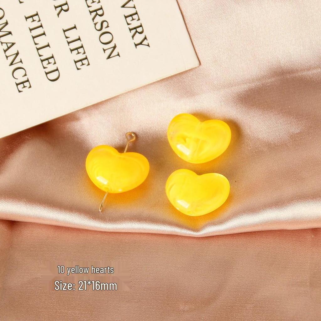 Dreamy Resin Star Heart Beads for DIY Jewelry Making