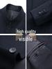 Men's Autumn Winter Wool Coat - Middle-aged Stand Collar Business Casual Jacket