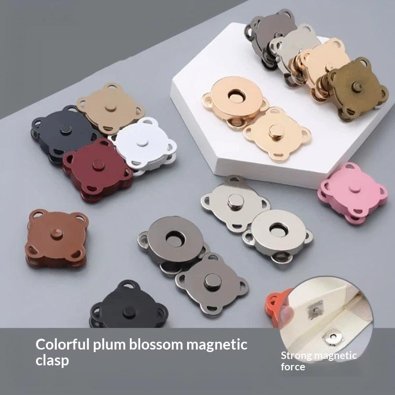 10 Sets Mini Adsorption Buckle Bags Magnetic Snap Button Fasteners Clasps Buttons Handbag Purse Wallet Craft Bag Parts