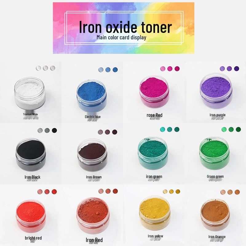 Iron Oxide Pigment Powder - DIY Aroma Plaster, Cement & Soap Dye, Painting Colorant