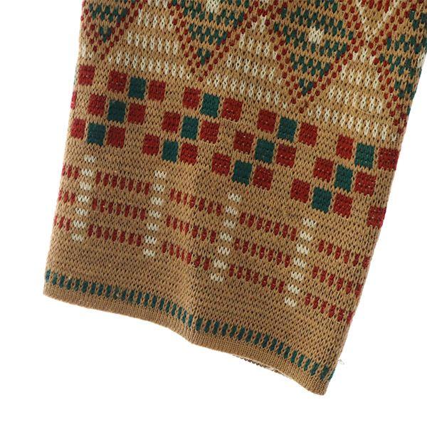 Overall Handle Long Sleeve Knit Cardigan S Brown Men's Used