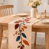 Peony Floral Dinning Table Runner Rectangular Elephant Print Table Cover  Wedding Parties