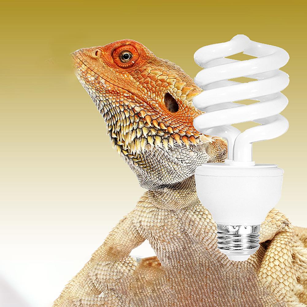 Lampada Rettili UVB 13W 26W Raggi UVB Riscaldamento Energetico Lampadina Arricchita di Calcio Lampade Riscaldanti Tartaruga Lucertola Serpente