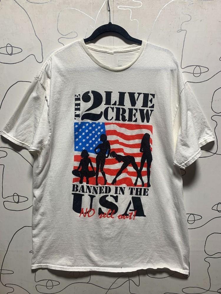 

ХЛОПКОВАЯ ФУТБОЛКА THE 2 LIVE CREW ЗАПРЕЩЕНА В США ДИЗАЙН ВСЕ РАЗМЕРЫ S4XL M143 Унисекс Футболка S