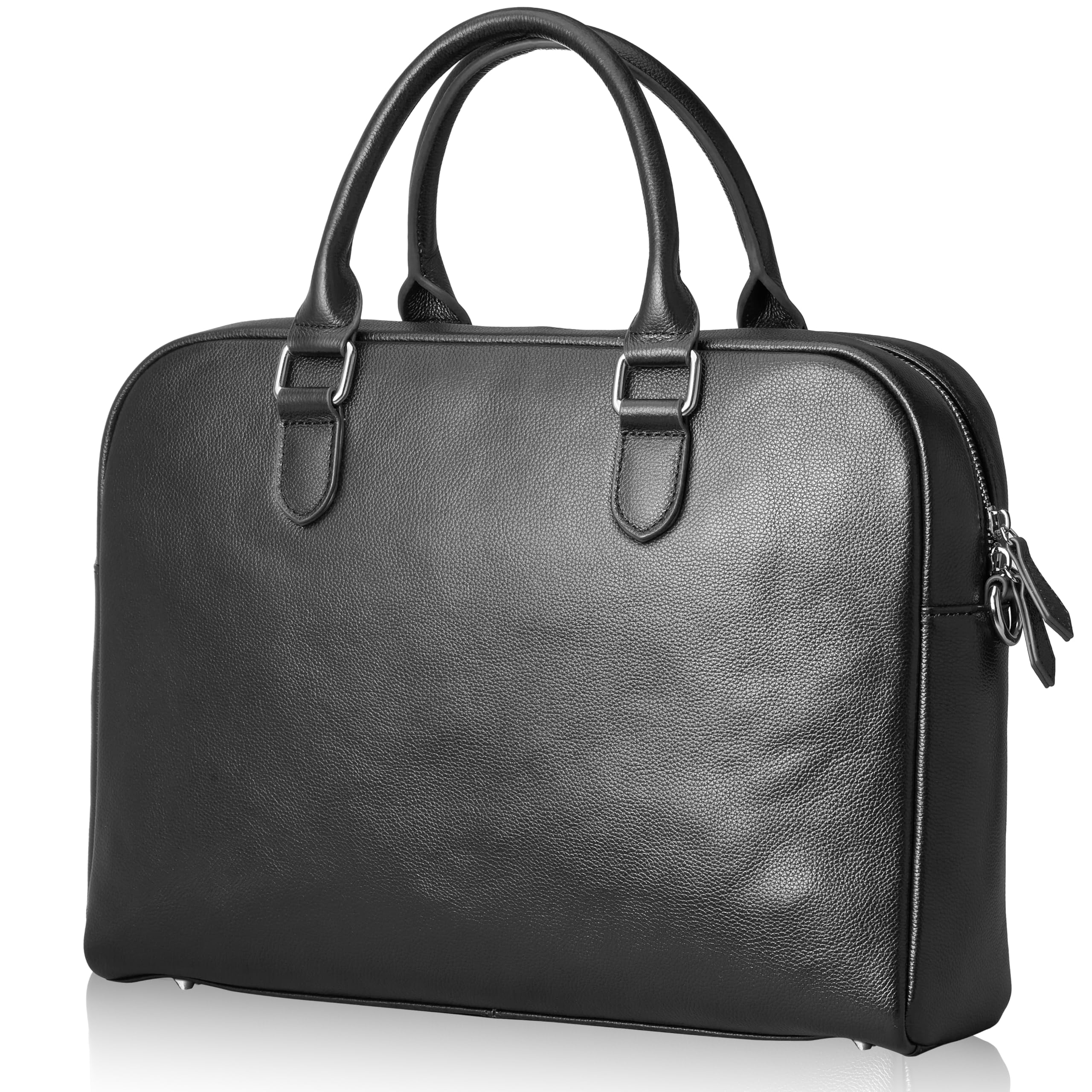 

Grevio Genuine Leather Carry-On Bag for Business Travel: Men s Genuine Leather Business Bag with Storage for 14-inch Laptops, A4 Size, 2-Way