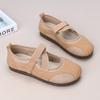 Women Ballet Style Mary Jane Shoes Hollow Mesh Breathable Thin Sole Versatile Mom Casual Flats