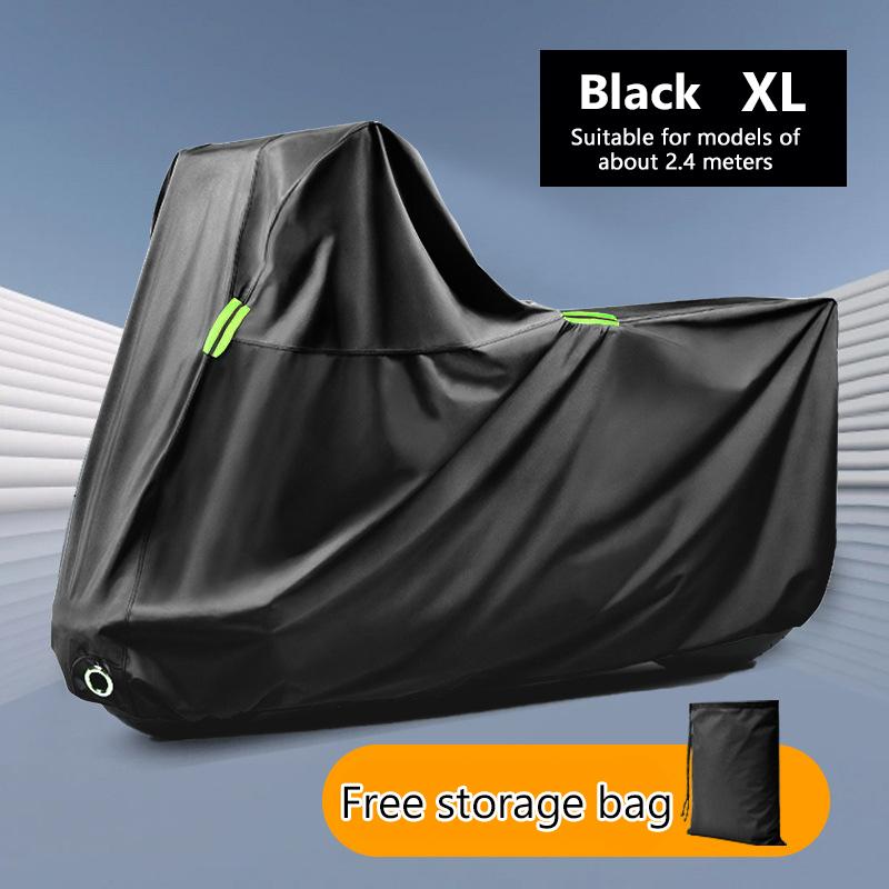 

Чехол для мотоцикла SEAMETAL, водонепроницаемый, всесезонный, пылезащитный, с защитой от ультрафиолета, для скутера и дома, чехол из ткани Оксфорд 420D для мотоцикла XL 2.2Meters чёрный