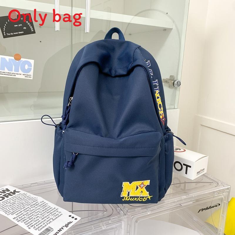 Vintage American Style Letter Embroidered Backpack For School And Travel
