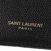 Saint Laurent Women's Bifold Mini Wallet In Caviar Leather, Size 575879 BOW01 1000, Black [Parallel Import]