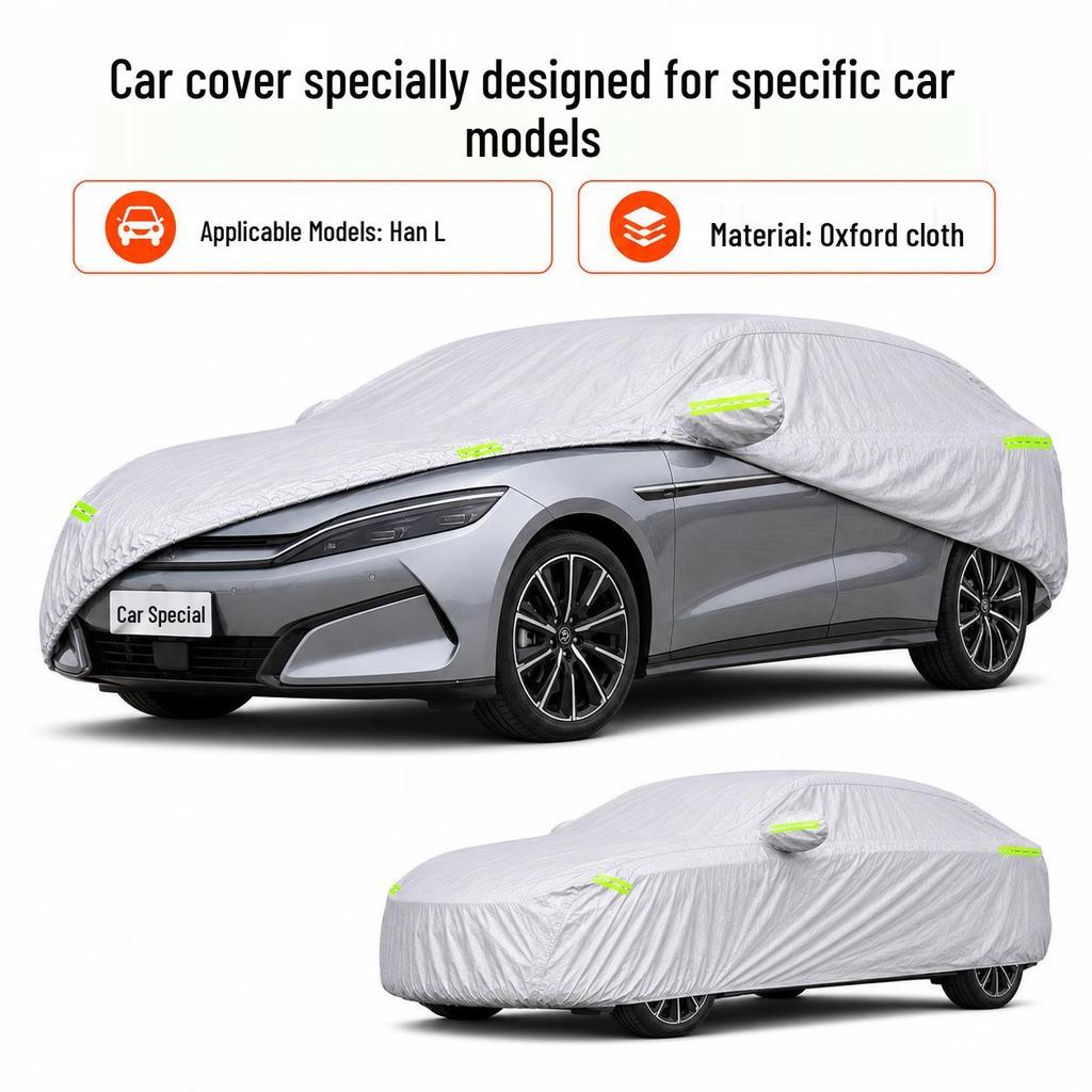 BYD Han L Car Cover: Waterproof, Heat Insulating, Four-Season Sun Protection with Durable Oxford Cloth