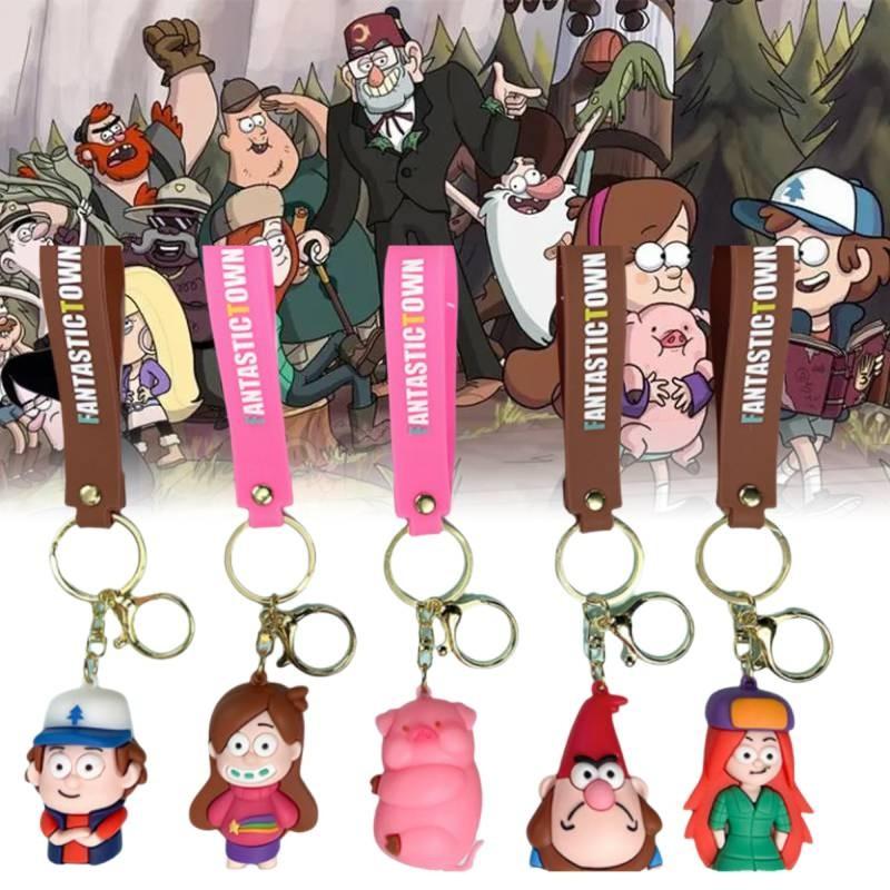 Gravity Falls Mabel Pines Backpack Keychain Cartoon Car Pendant Ornaments Gift