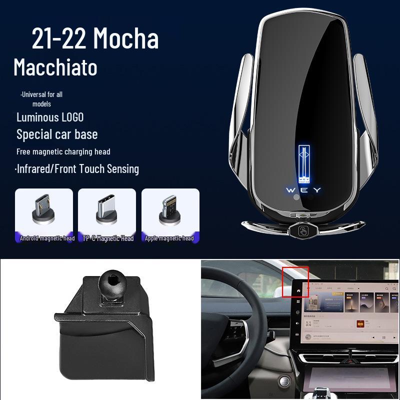Magnetic Wireless Fast Charging Phone Holder for WEY VV7/VV5/VV6/Mocha/Latte Cars