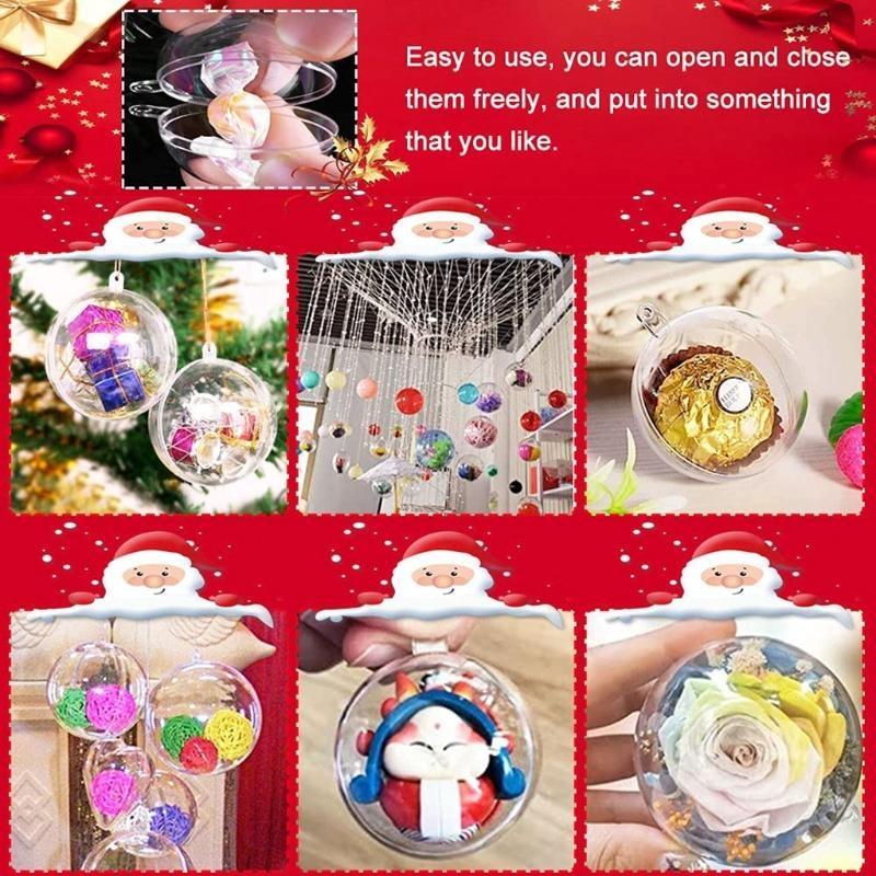 

24TE Christmas Balls 30 Pcs Kindergarten Kids Handmade Ability Traning Supplies CN
