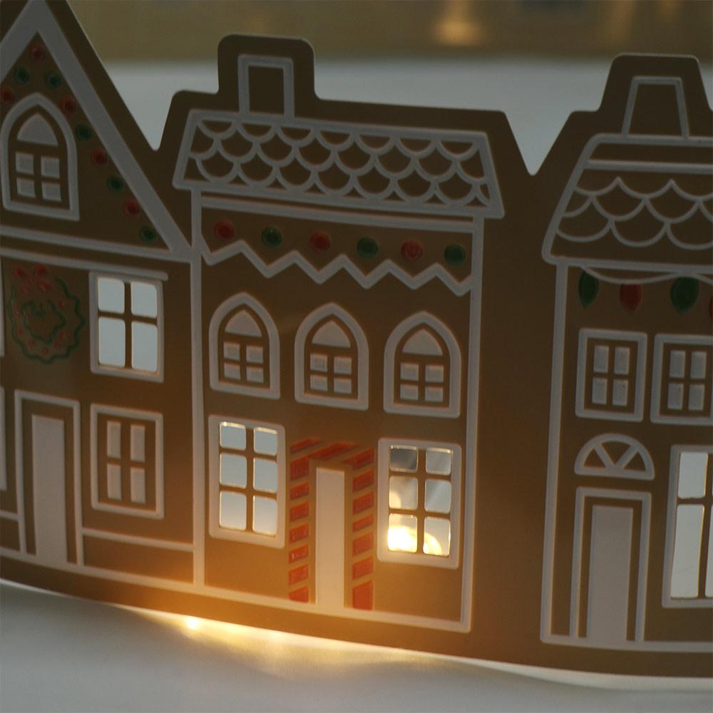 Gingerbread House Christmas Tree Skirt LED Xmas Tree Base Cover Christmas Tree Collar  Festival