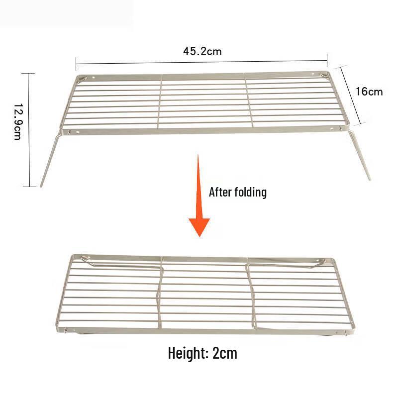 NuFeng Outdoor Camping BBQ Grill and Stove Rack 45.2x12.9 cm