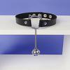 Sexy Gothic Punk Harajuku Halloween Chain Choker Collar Necklace for Women Adjustable Leather for Cat for Head Chocker N