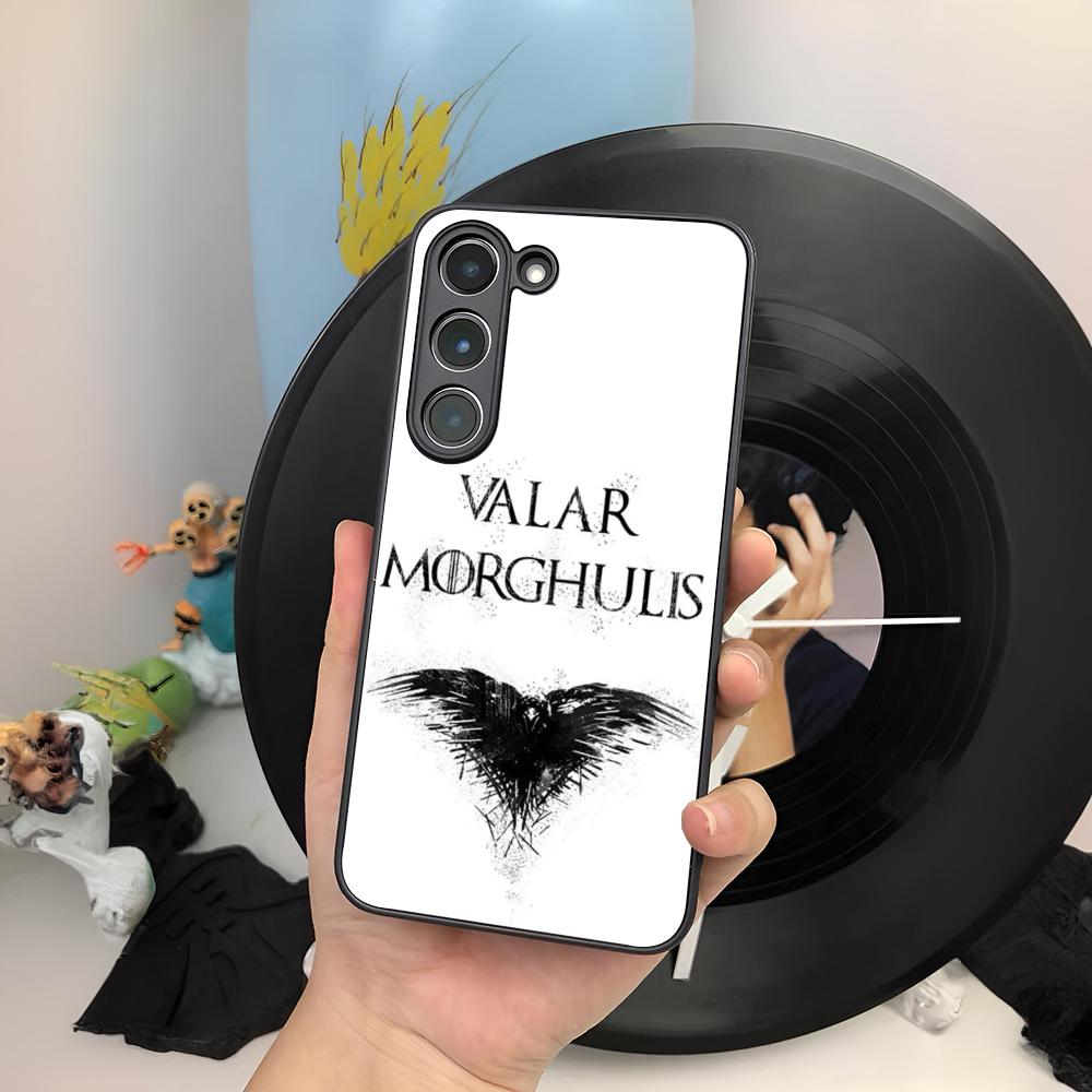 

Valar Morghulis Phone Case For Samsung Galaxy S26 S25 S24 S23 S22 S20 S21 Ultra Plus Edge Fe Colored Silver Cover Galaxy S25plus
