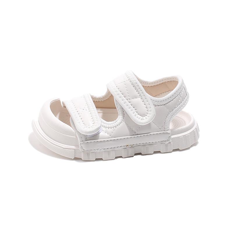 Summer Girls Breathable Half Closed Toe Sandals Soft Sole Non Slip Beach Casual Shoes For Toddler And Little Kids