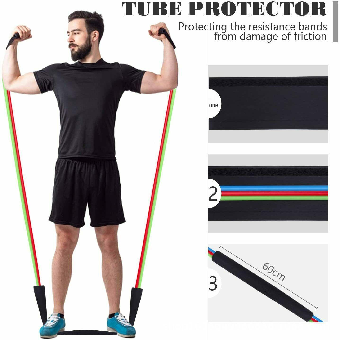 11-Piece TPE Multifunctional Pull Rope Fitness Set Cloth Bag