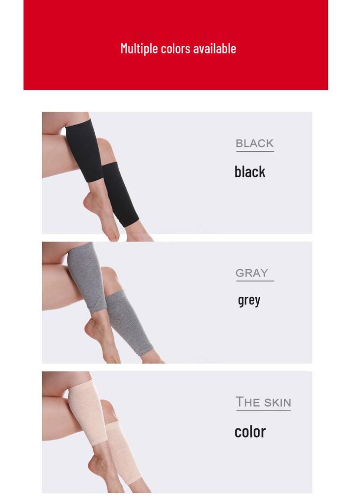 Unisex Cotton Style Breathable Leg Warmers: Thin, Elastic, All-Season Calf Protection for Sports