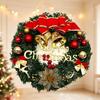 Artificial Christmas Wreath Decorations for Door, Window, Scene Props, and Tree Accessories