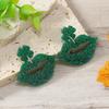 St. Patrick's Day Shamrock & Frog Tassel Earrings