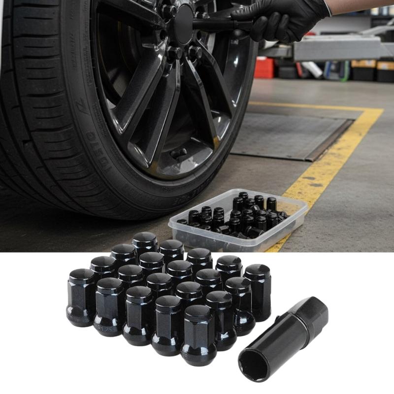 Premium Vibration Proof Vehicle Security Bolt Set Lug Nuts With 1pc Socket Tool For Quick Installation Car Wheel Lug