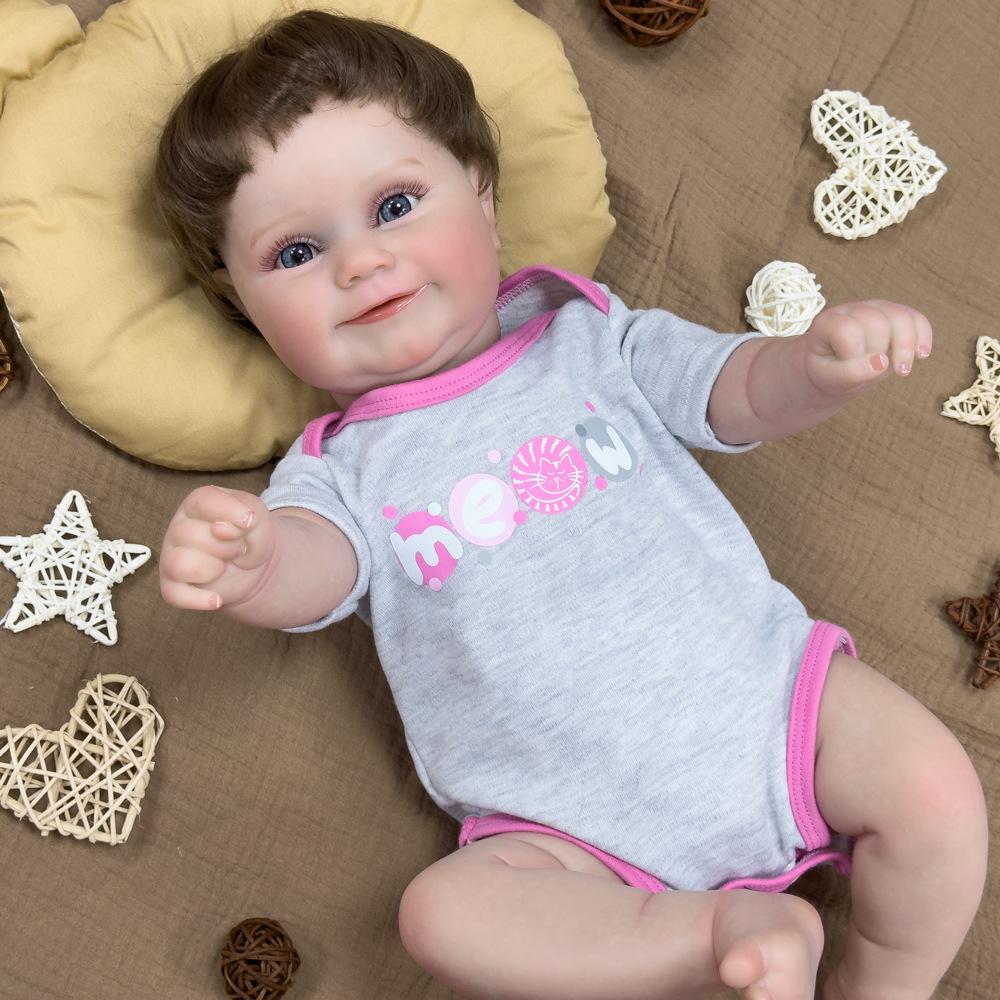 

50 см моющаяся реалистичная мягкая расписанная вручную кукла-реборн для детей