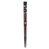 Dishwasher-safe chopsticks in silver cherry blossom (purple) with a paulownia wood box and gift wrapping. Perfect as a gift for grandma, grandmother,