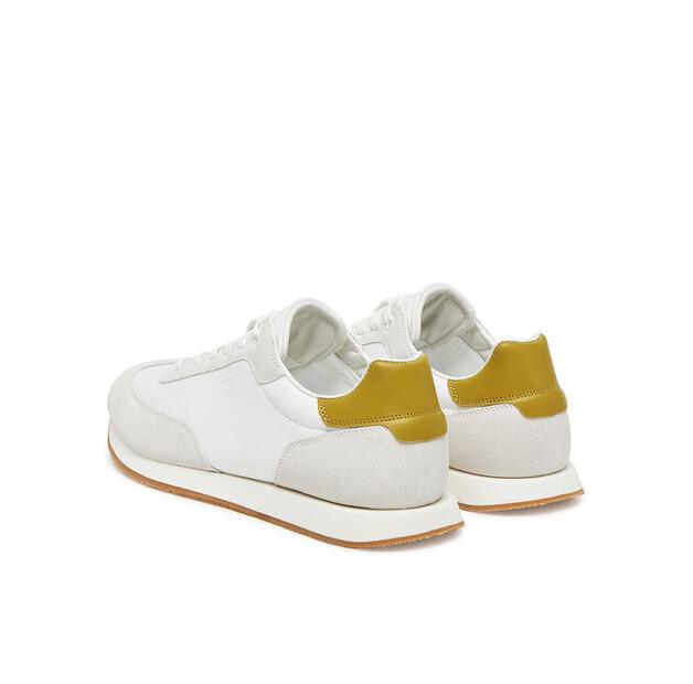 Мужские кроссовки Calvin Klein Low prof runn laceup cv mix hm0hm01723 белые