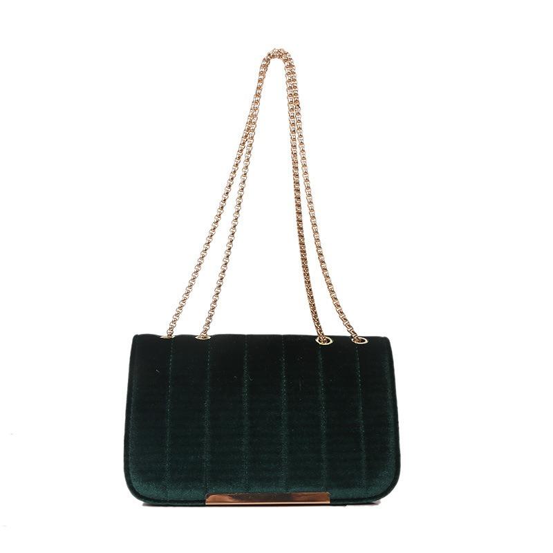 Spring New Small Bag Women's Fashion Simple Chain Small Square Bag Casual Commuting Shoulder Messenger Bag Women's Bag