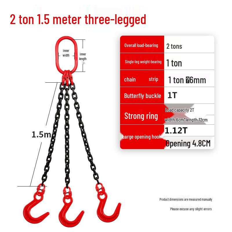 G80 Manganese Steel Double Hook Sling Chain for Lifting and Hoisting