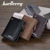New Wallet Men Short Style European American Retro Multi Card Buckle Zipper Ticket Holder