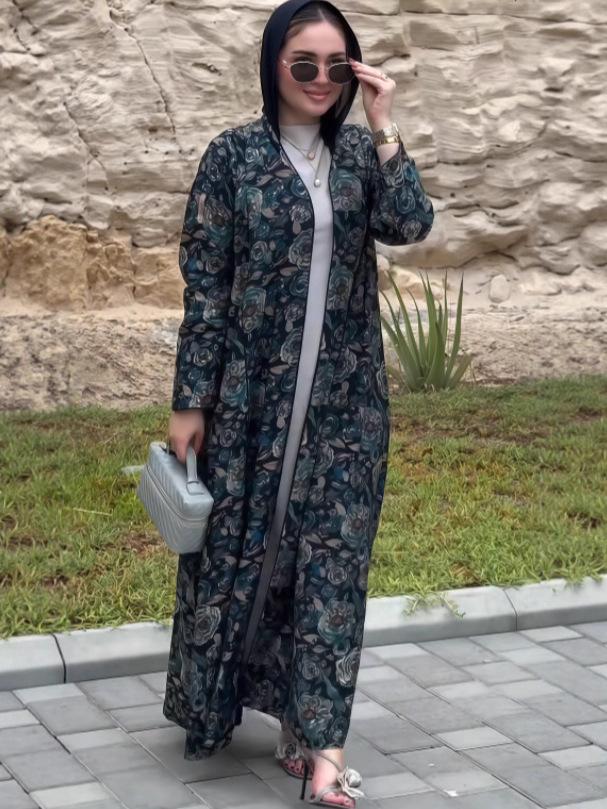 2025 European & American Designer Style Casual Mid-Length Shawl Coat