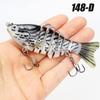 1 pezzo Esche da Pesca Multi-Snodate Swimbait Affondamento Lento Bioniche Artificiali Acqua Dolce Acqua Salata Trota Persico Accessori per la Pesca
