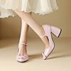 Women Shoes New Bow Design Mary Janes High Heels For Women Work Shoes Shoes For Women Chunky Heels