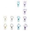 Creative Outdoor Cartoon Light Strip Clips - Metal-Plated Small Fish Shaped Pegs