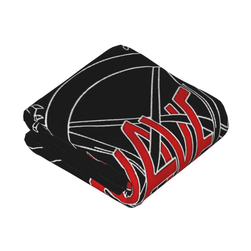 Custom Slayers Heavy Metal Rock Band Blanket Warm Fleece Soft Flannel Throw Blankets for Bed Sofa Home Spring