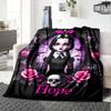 Customiz Name Personality Wednesday Addams Blanket Soft &Warm Sofa Office Bed Travel Lunch Break Blanket, Gift Suitable All Seasons