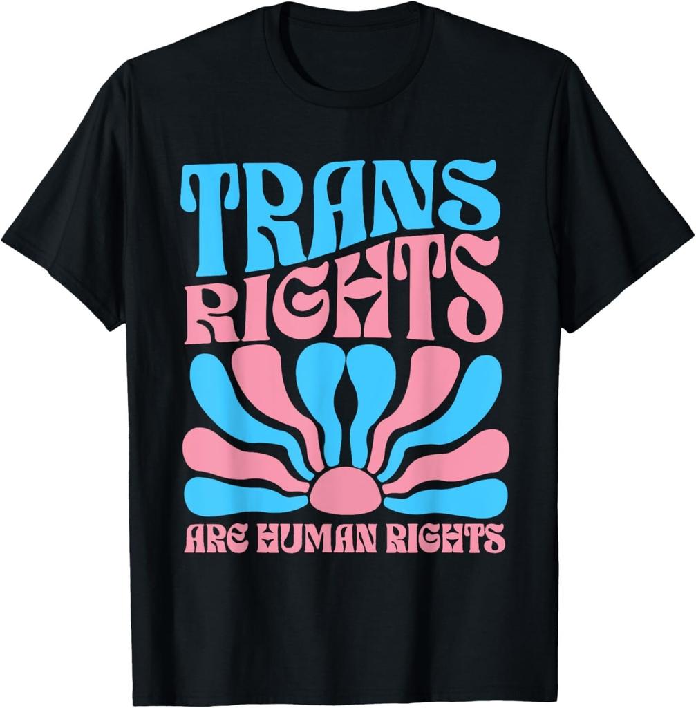 I Diritti Trans sono Diritti Umani T-shirt Orgoglio Transgender LGBTQ Uomo Donna Top unisex Camicia