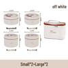 Round Multi-layer Stainless Steel Insulated Bento Box with Lid - Microwaveable Lunch Container for Office and Students.