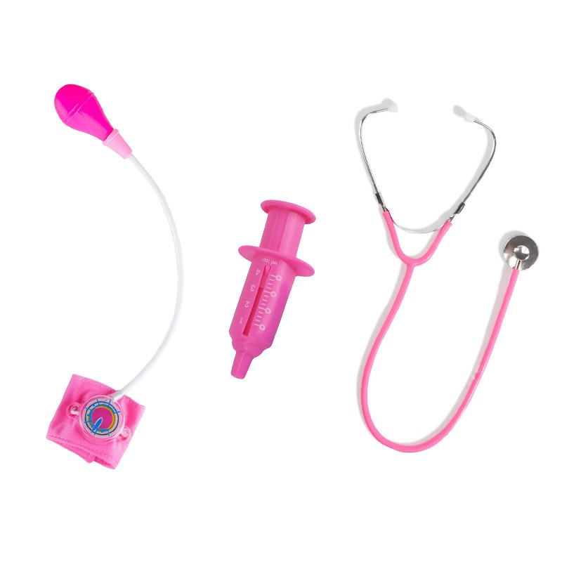 

Interactive Doctor Nurse Role Playing Dress-Up Prop Set Simulate Blood Pressure Stethoscope Moni Syringe Party Gift Souvenir ZYF