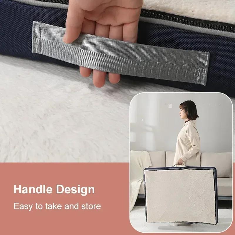 Superweiche Memory-Schaumstoff Hundebettmatte - Abnehmbar Waschbar Welpen-Sofa-Matratze Großer Hund Haustierbettwäsche Bequeme Haustiermatte Zubehör